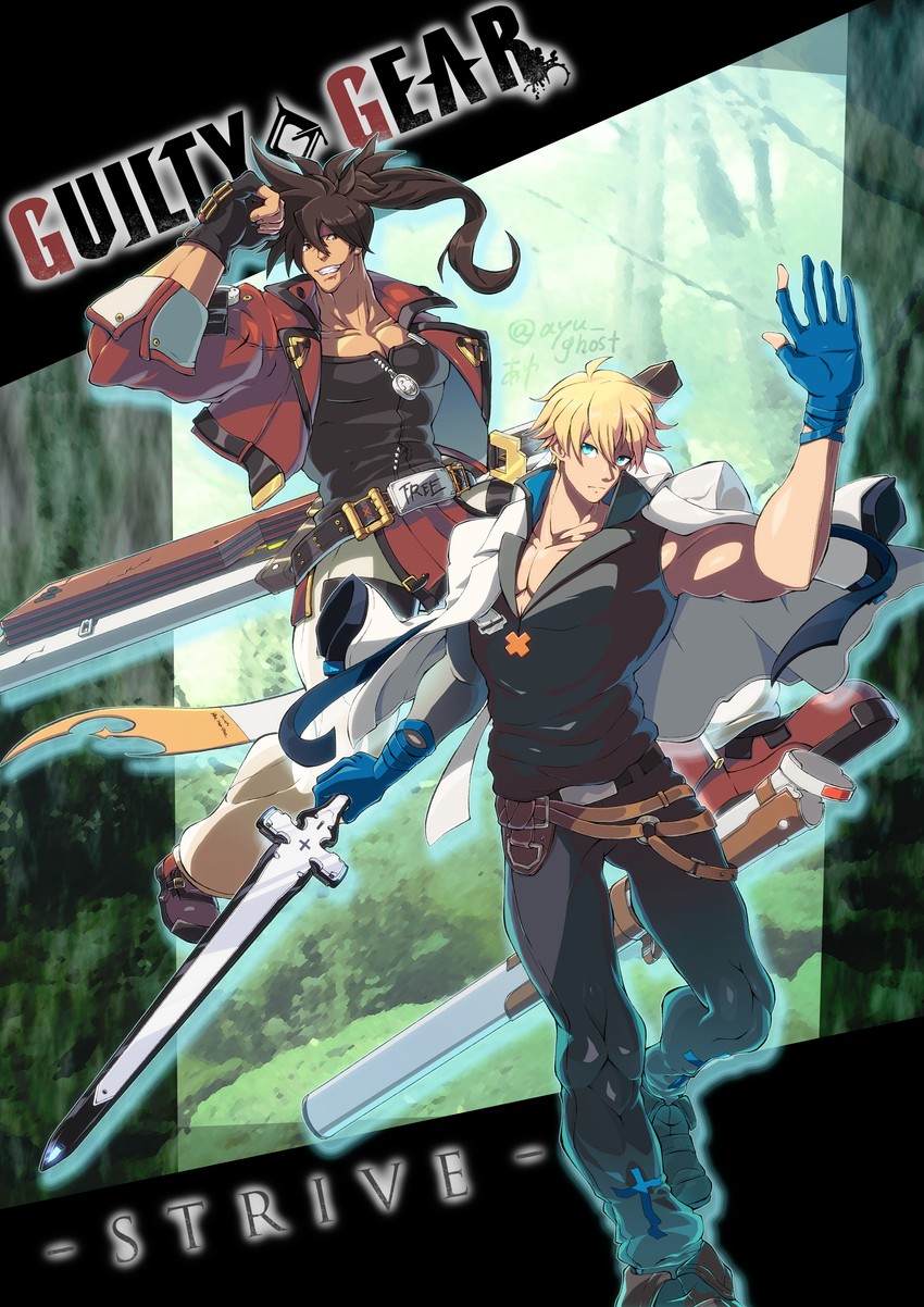 sol badguy and ky kiske (guilty gear and 1 more) drawn by darkkeroro