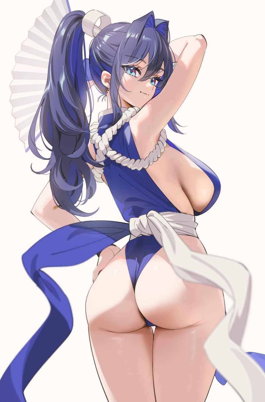 ouro kronii and shiranui mai (hololive and 2 more) drawn by yd_(orange_maru)