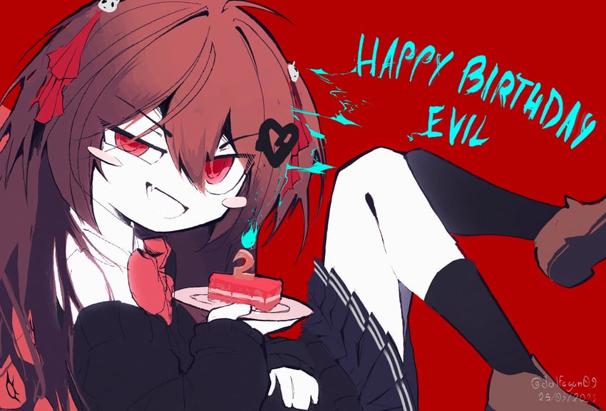 evil neuro-sama (vedal ai) drawn by dalfagan