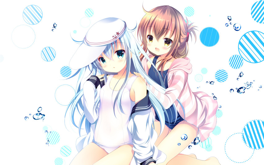 hibiki, inazuma, and verniy (kantai collection) drawn by shirogane_hina