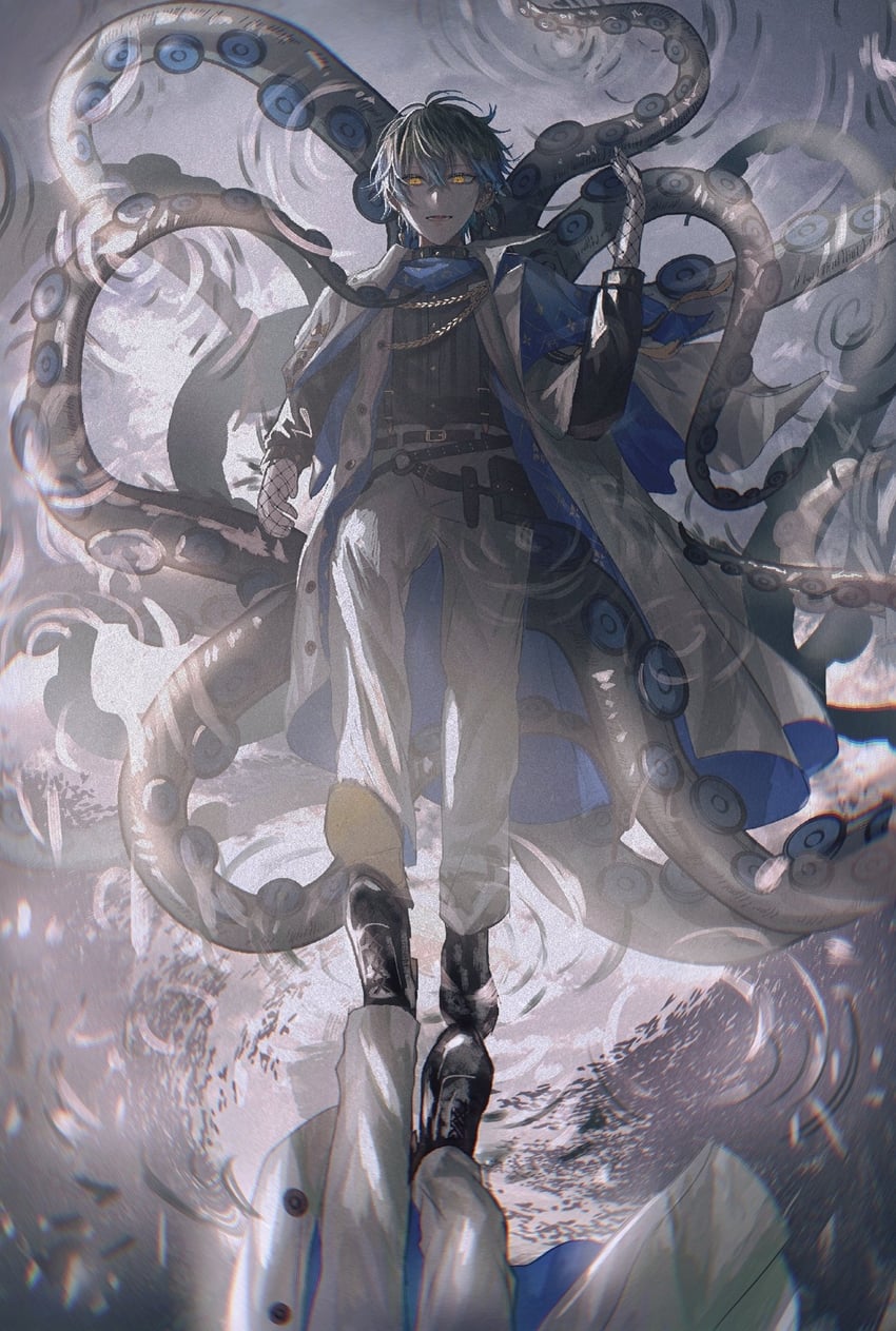 ike eveland (nijisanji and 1 more) drawn by asano_(kazusasn)