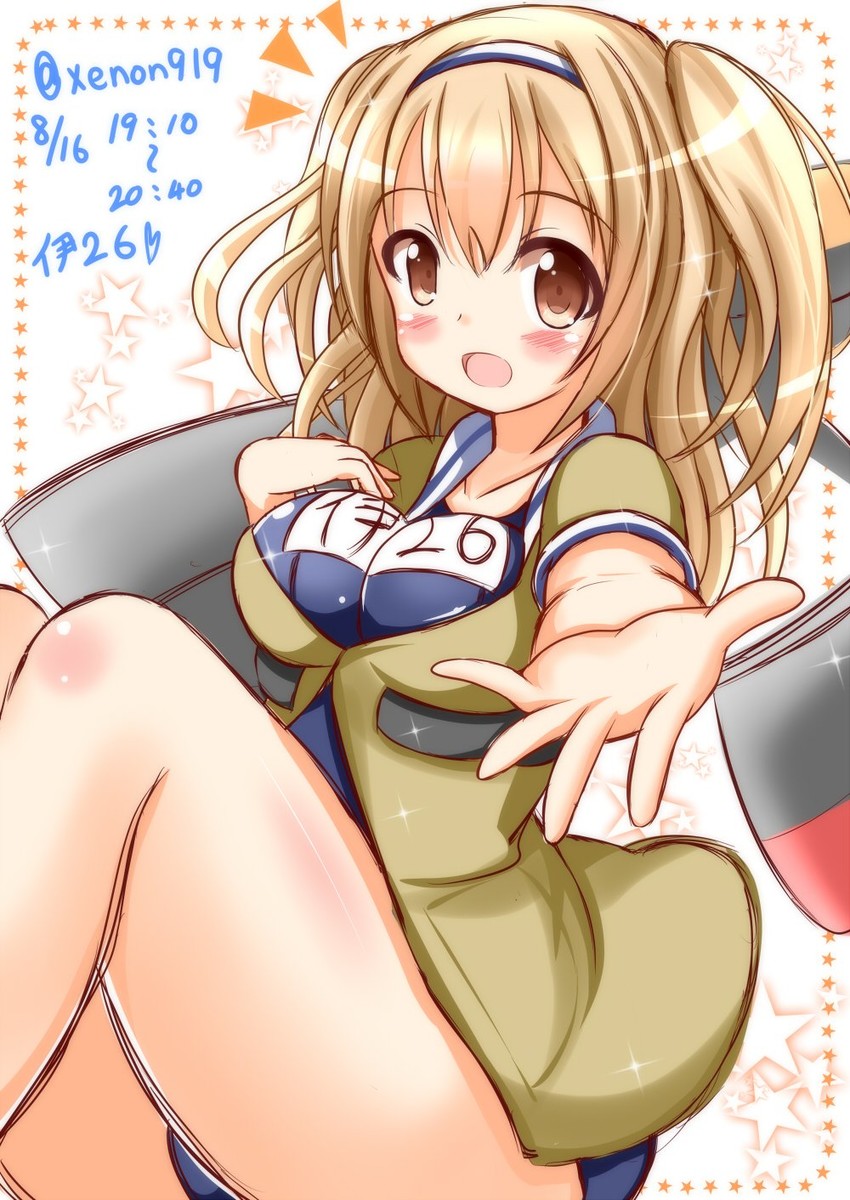 i-26 (kantai collection) drawn by xenon_(for_achieve)