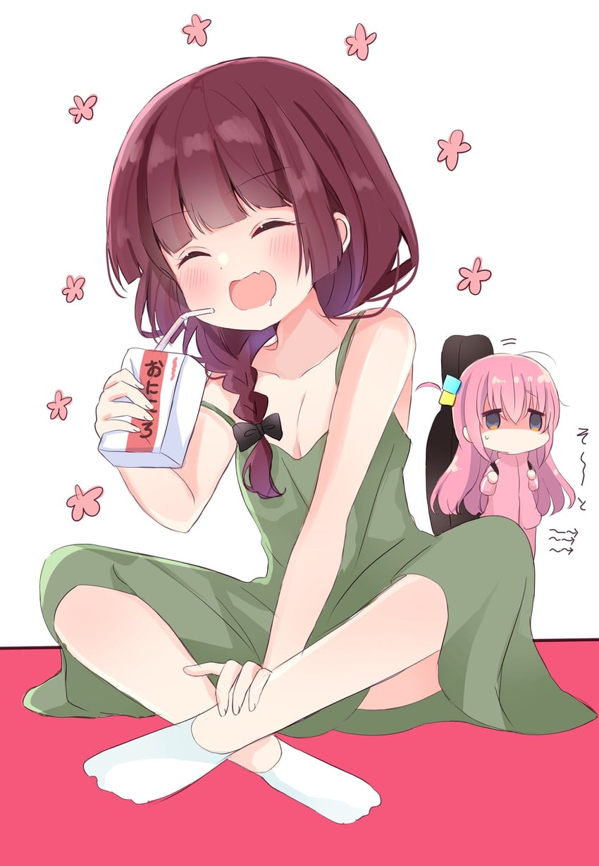gotoh hitori and hiroi kikuri (bocchi the rock!) drawn by nanami_ayane_(kusunoki5050)