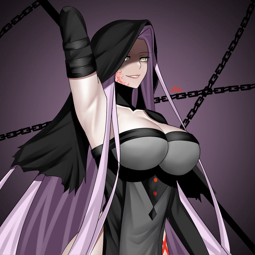 medusa and medusa alter (fate and 1 more) drawn by zinfian