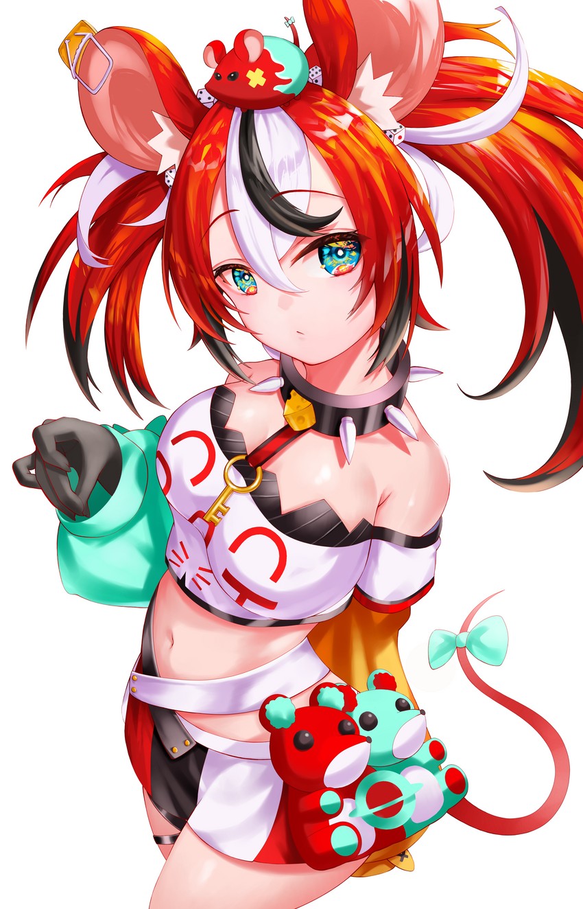 hakos baelz and mr. squeaks (hololive and 1 more) drawn by roina_(effj7473)