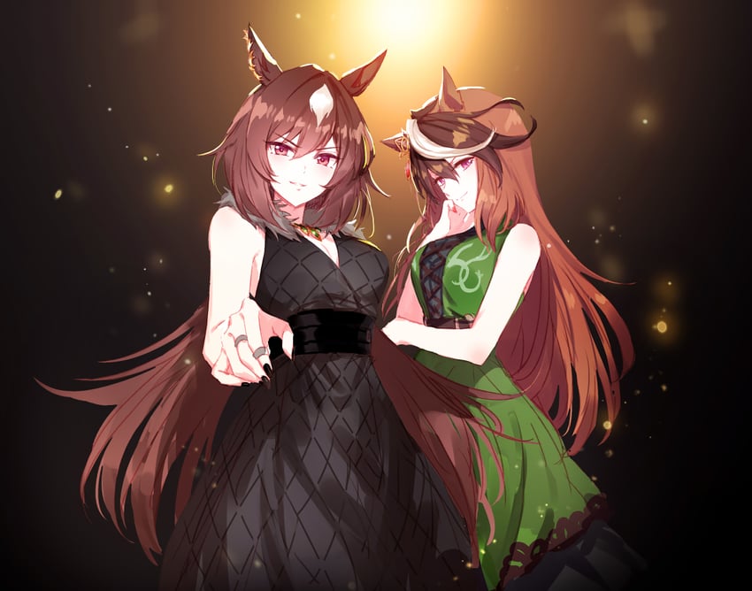 sirius symboli and symboli rudolf (umamusume) drawn by romi_(346_ura)