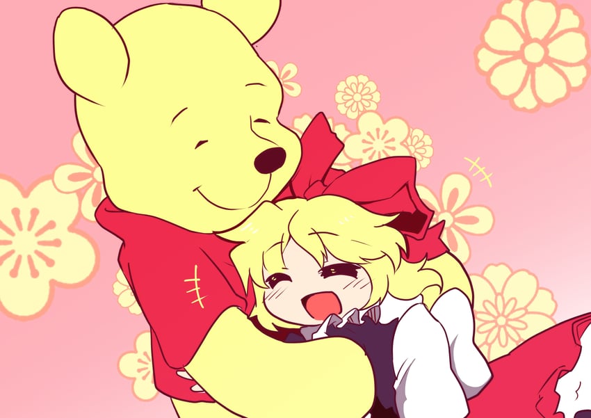 medicine melancholy and pooh (touhou and 1 more) drawn by kanisawa_yuuki