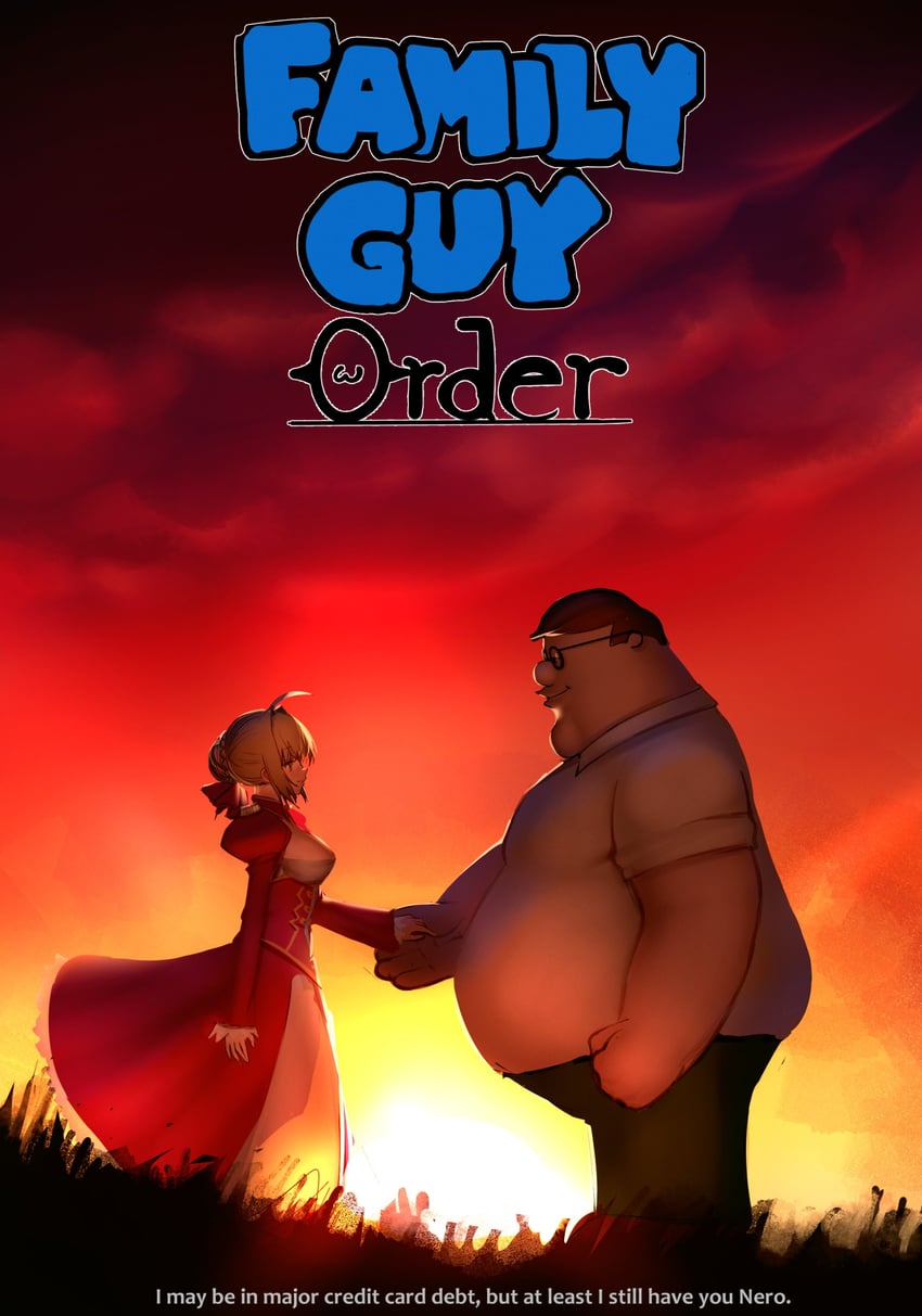 nero claudius and peter griffin (fate and 2 more) drawn by kowai_(iamkowai)