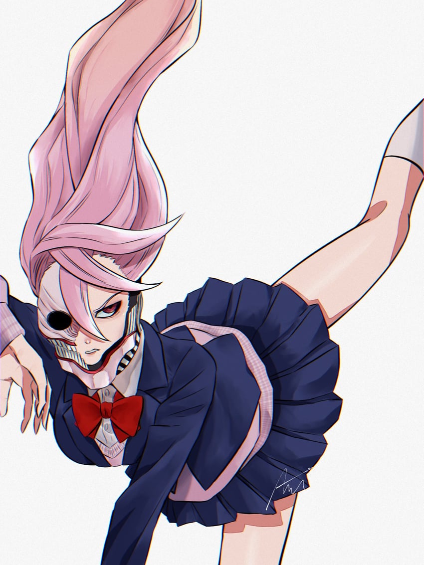 shiratori aira and acrobatic silky (dandadan) drawn by ame_ram_chi