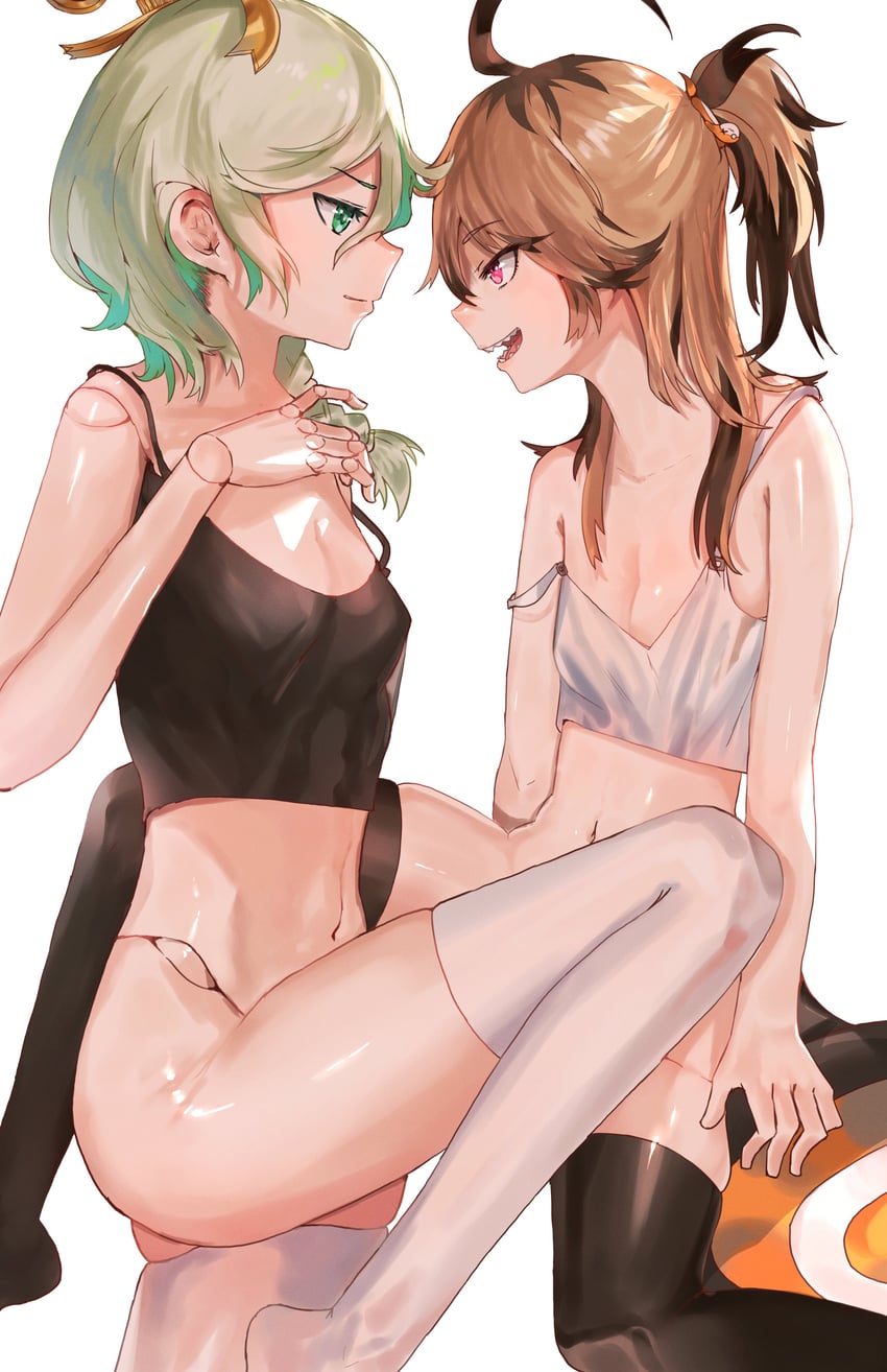 gigi murin and cecilia immergreen (hololive and 1 more) drawn by advarcher