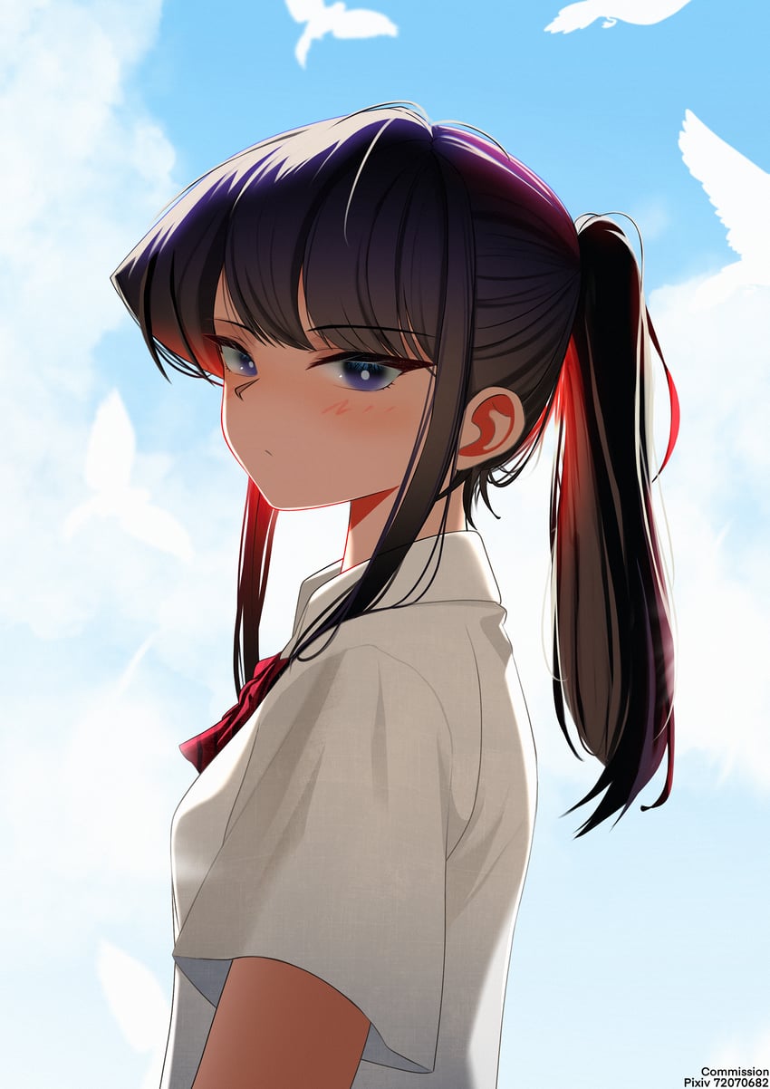 komi shouko (komi-san wa komyushou desu) drawn by botttomtext