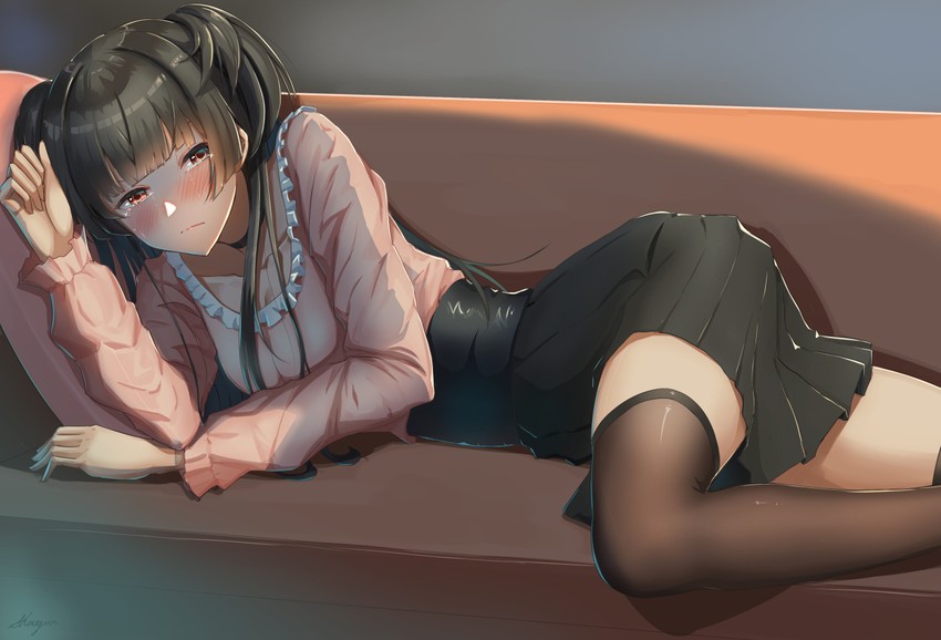 mayuzumi fuyuko (idolmaster and 1 more) drawn by shougun_(chuckni1)