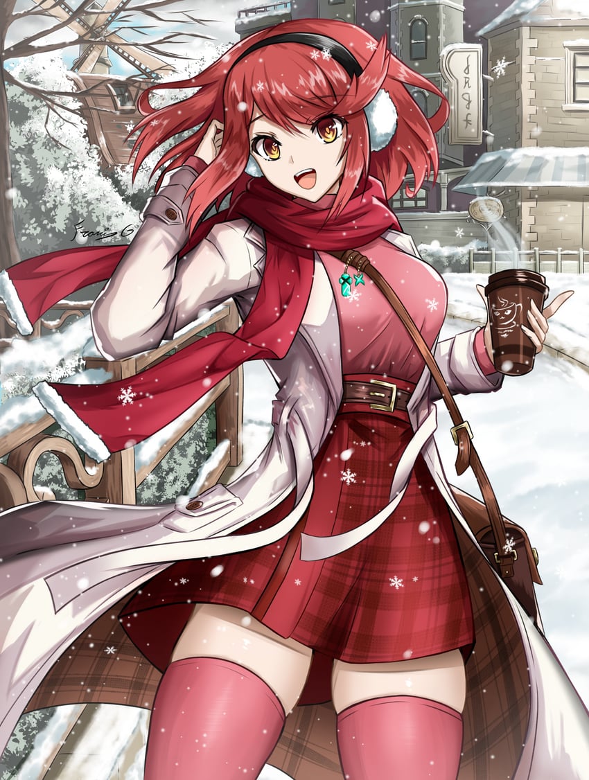 pyra (xenoblade chronicles and 1 more) drawn by fgsketch