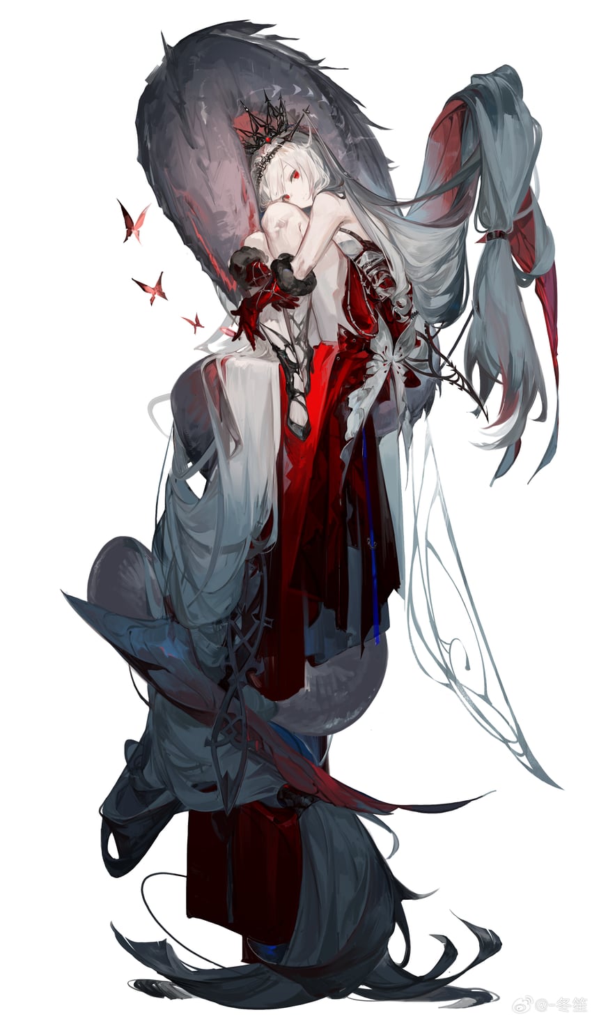 skadi, skadi the corrupting heart, seaborn, and ishar-mla (arknights) drawn by dongsheng