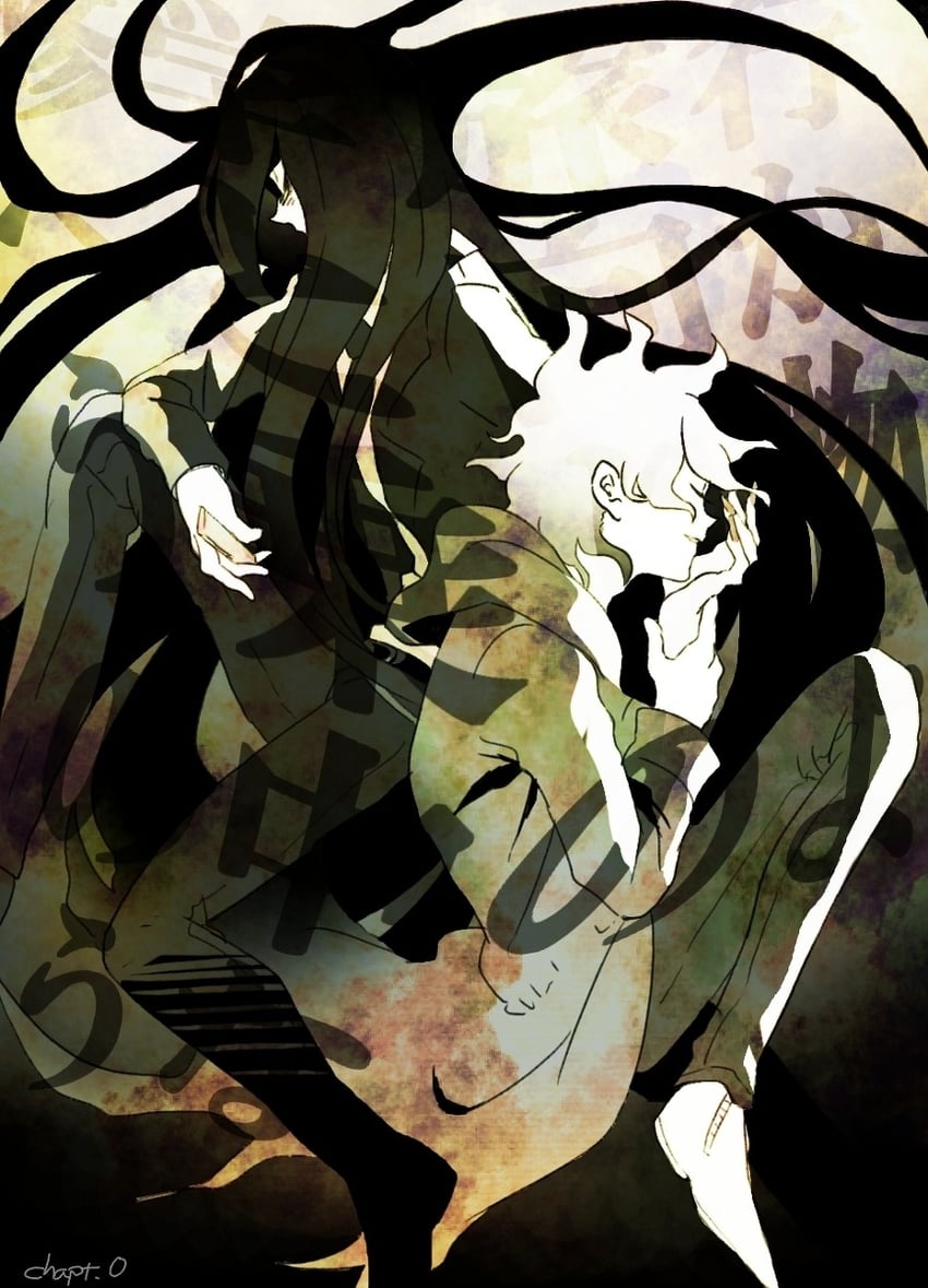 komaeda nagito and kamukura izuru (danganronpa and 1 more) drawn by mitsumame0810