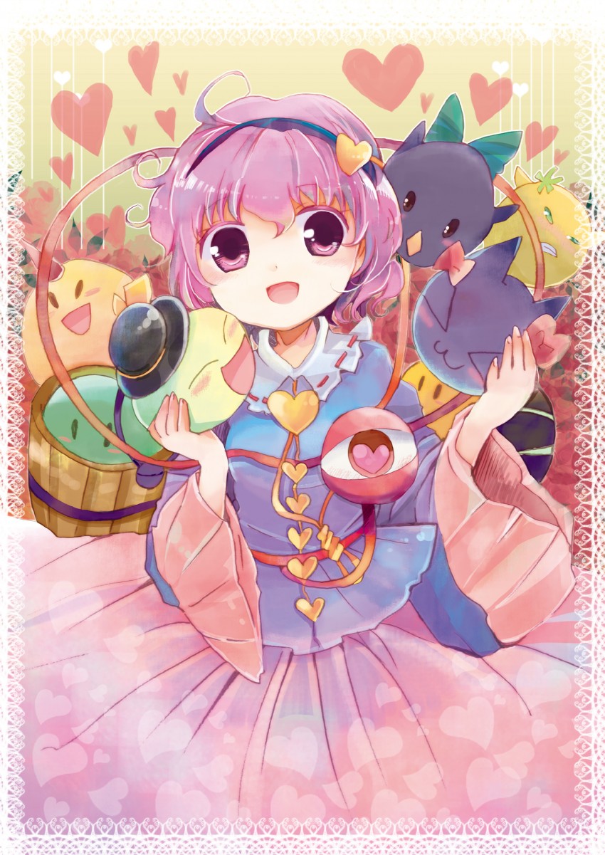 komeiji koishi, komeiji satori, kaenbyou rin, reiuji utsuho, mizuhashi parsee, and 3 more (touhou and 1 more) drawn by oimoto_jirou