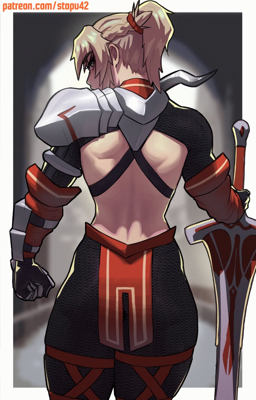 mordred (fate and 2 more) drawn by stopu