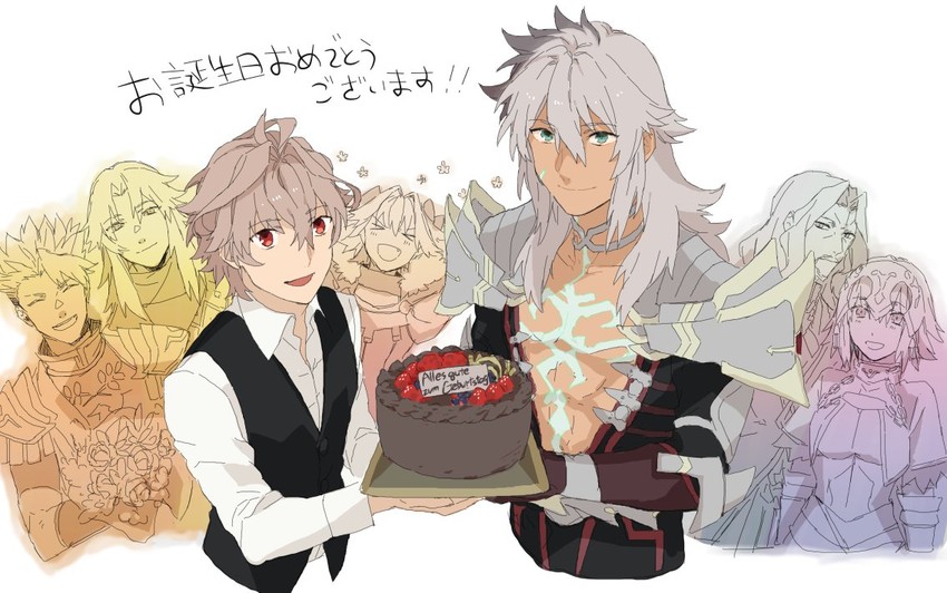 jeanne d'arc, astolfo, atalanta, sieg, siegfried, and 2 more (fate and 1 more) drawn by madara-ame