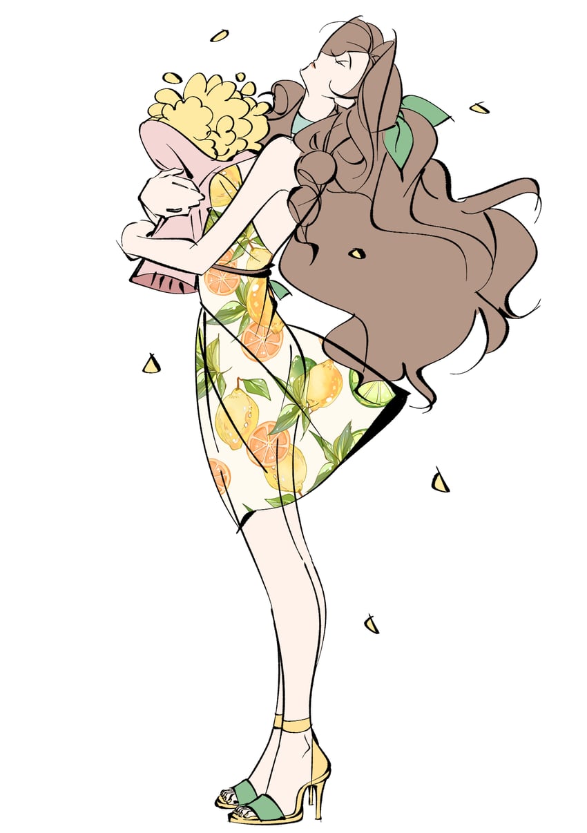 aerith gainsborough (final fantasy and 2 more) drawn by mianmian741
