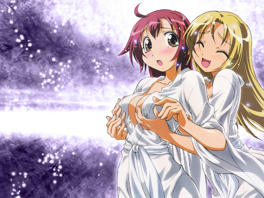 nanbu chitose and amanogawa haruka (megami magazine and 1 more) drawn by horii_kumi
