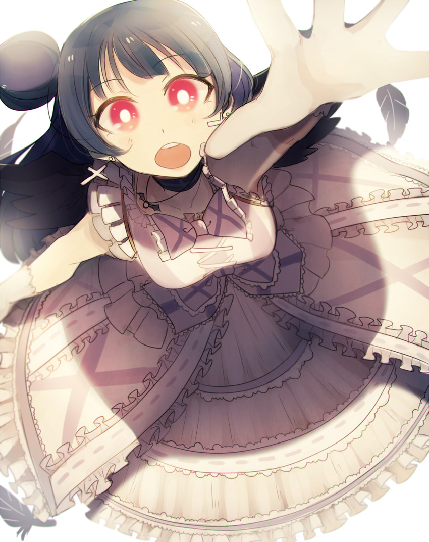tsushima yoshiko (love live! and 1 more) drawn by hikusa
