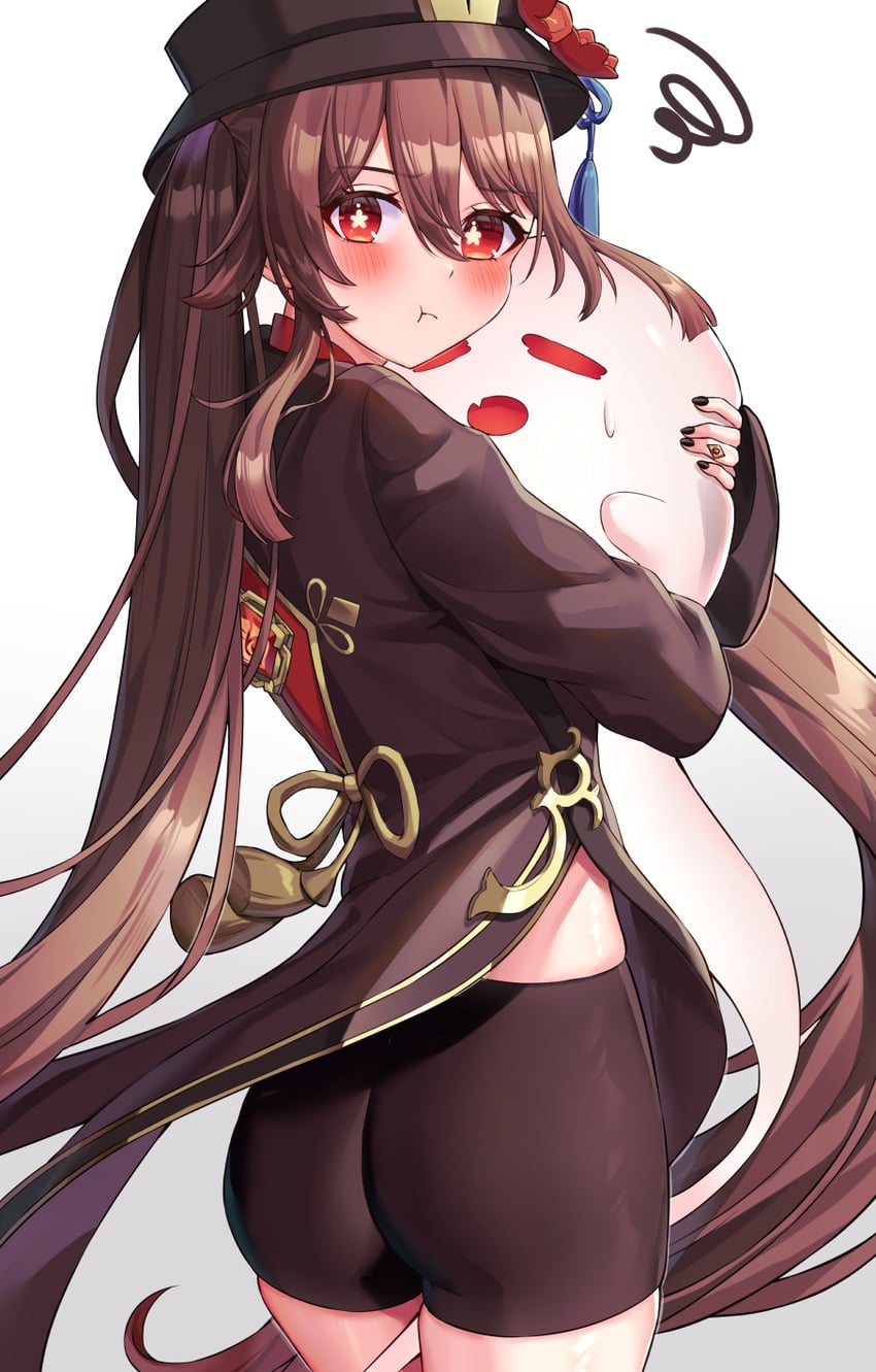 hu tao and boo tao (genshin impact) drawn by mikoto_(0709mikoto)
