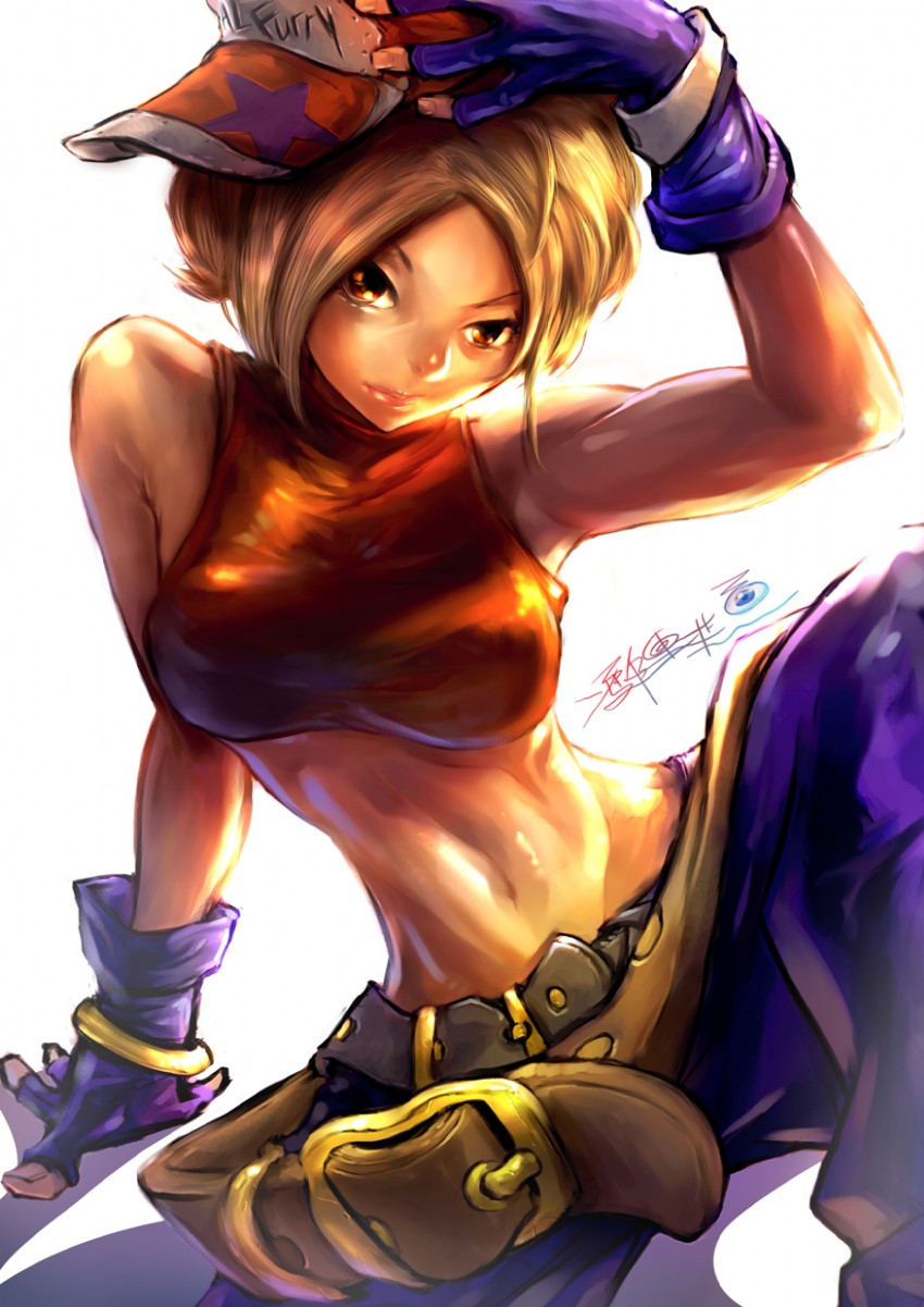 blue mary (the king of fighters and 1 more) drawn by santa_fung
