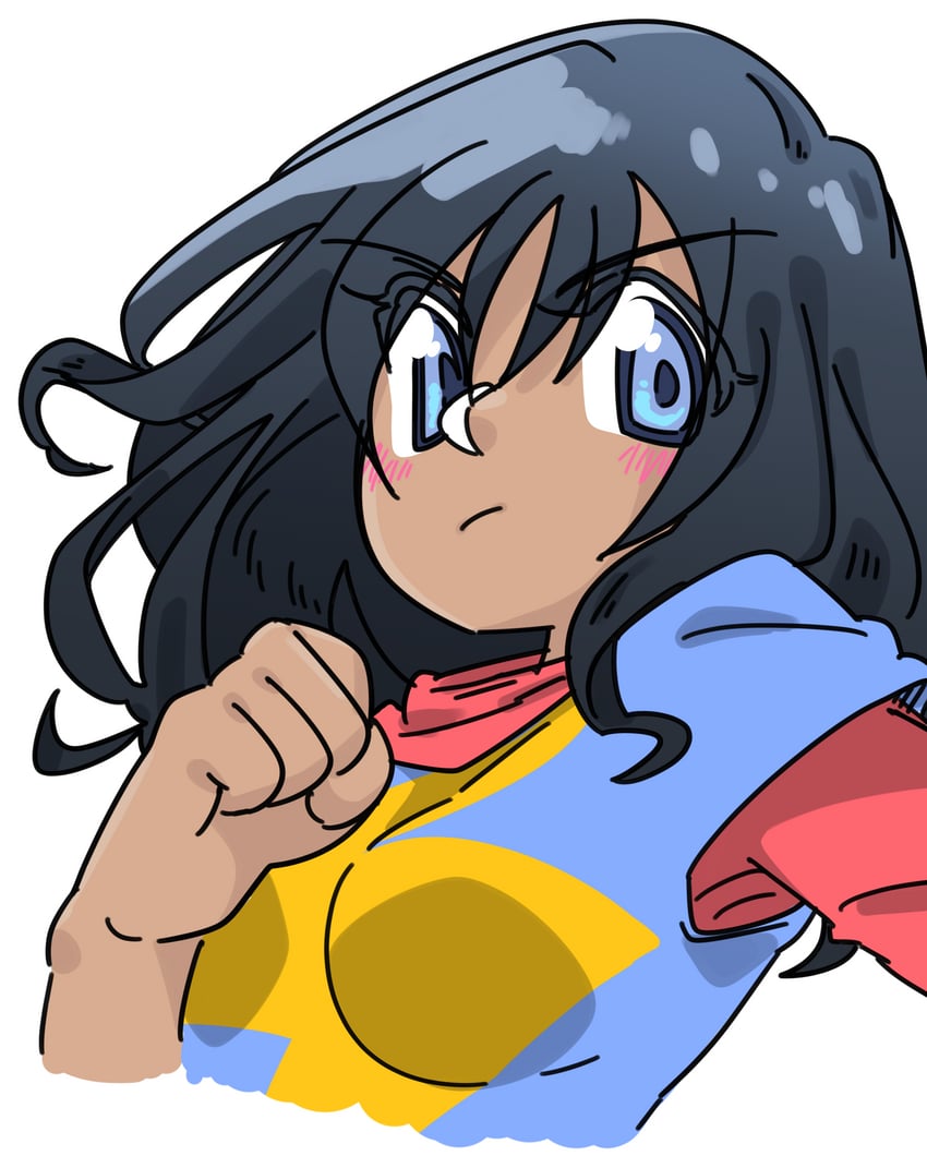 ms. marvel and kamala khan (marvel) drawn by neo_(neovariable)