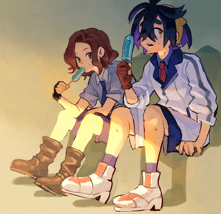 kieran and juliana (pokemon and 1 more) drawn by azukimomonaka