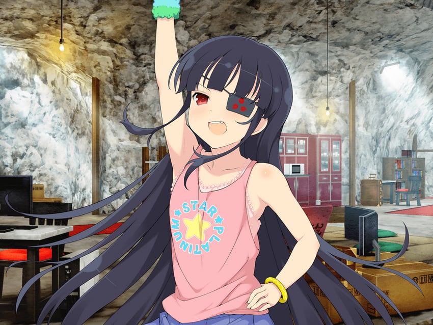 mirai (senran kagura and 2 more) drawn by yaegashi_nan
