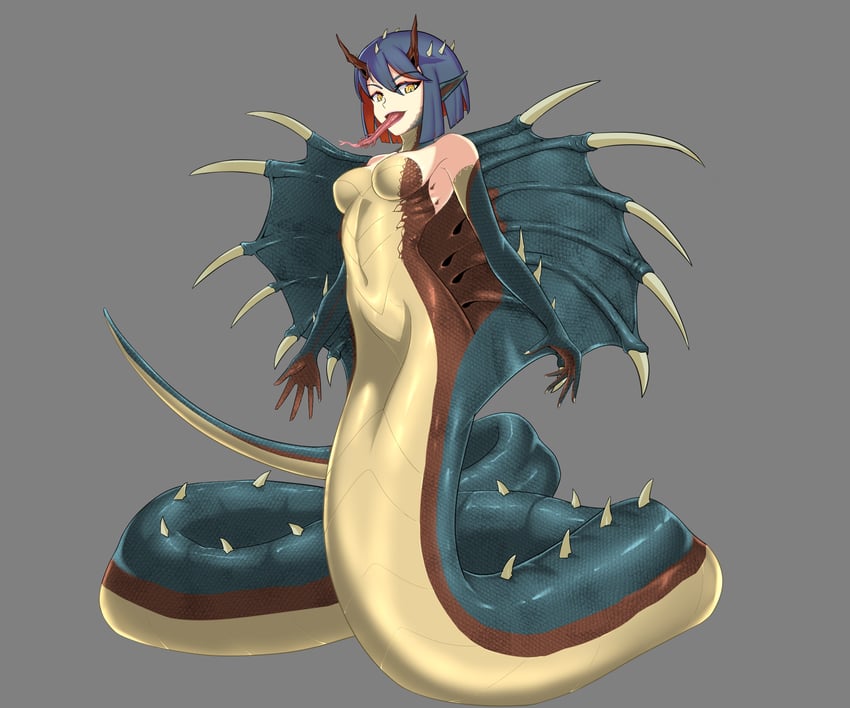 king cobra (godzilla and 1 more) drawn by ark_line