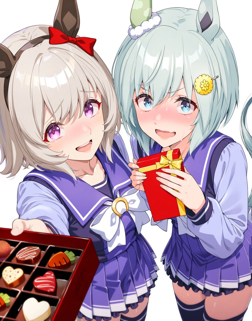 curren chan and seiun sky (umamusume) drawn by masaki_shino