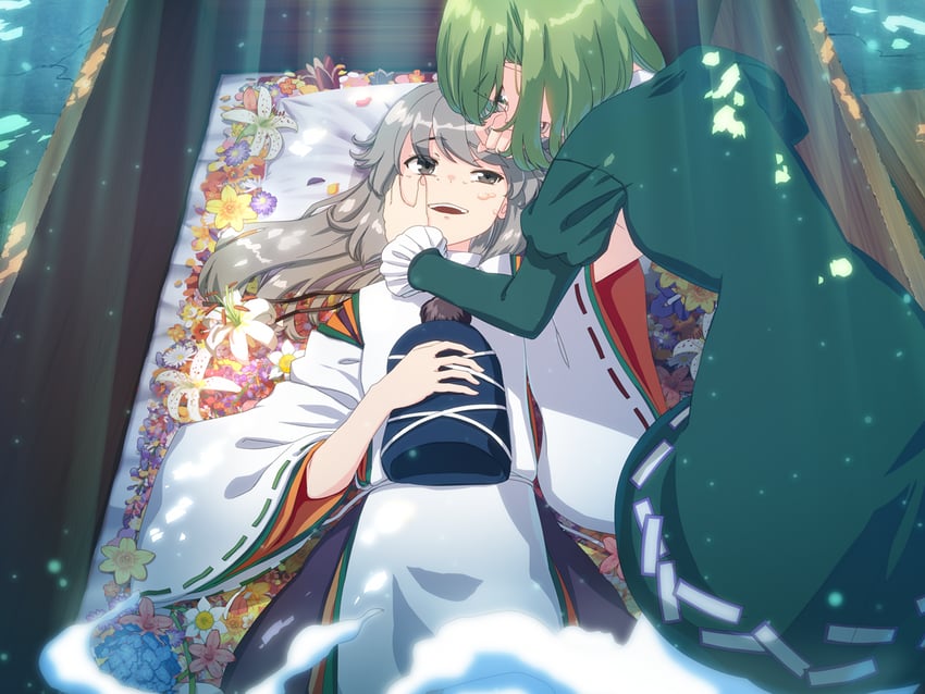 mononobe no futo and soga no tojiko (touhou) drawn by takuzui