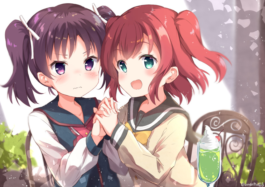 kurosawa ruby and kazuno leah (love live! and 1 more) drawn by niwasane_(saneatsu03)