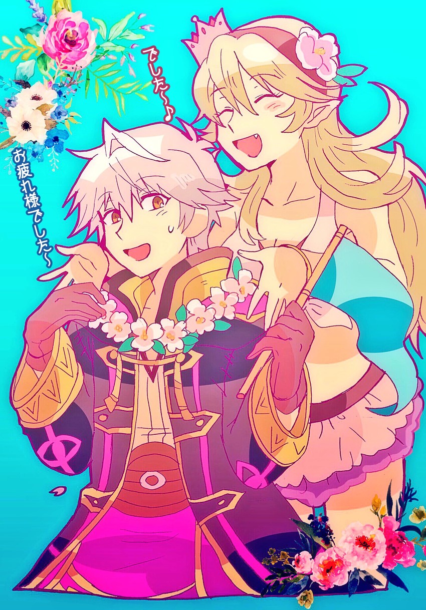 female corrin and male robin (fire emblem and 3 more) drawn by kiriya_(552260)