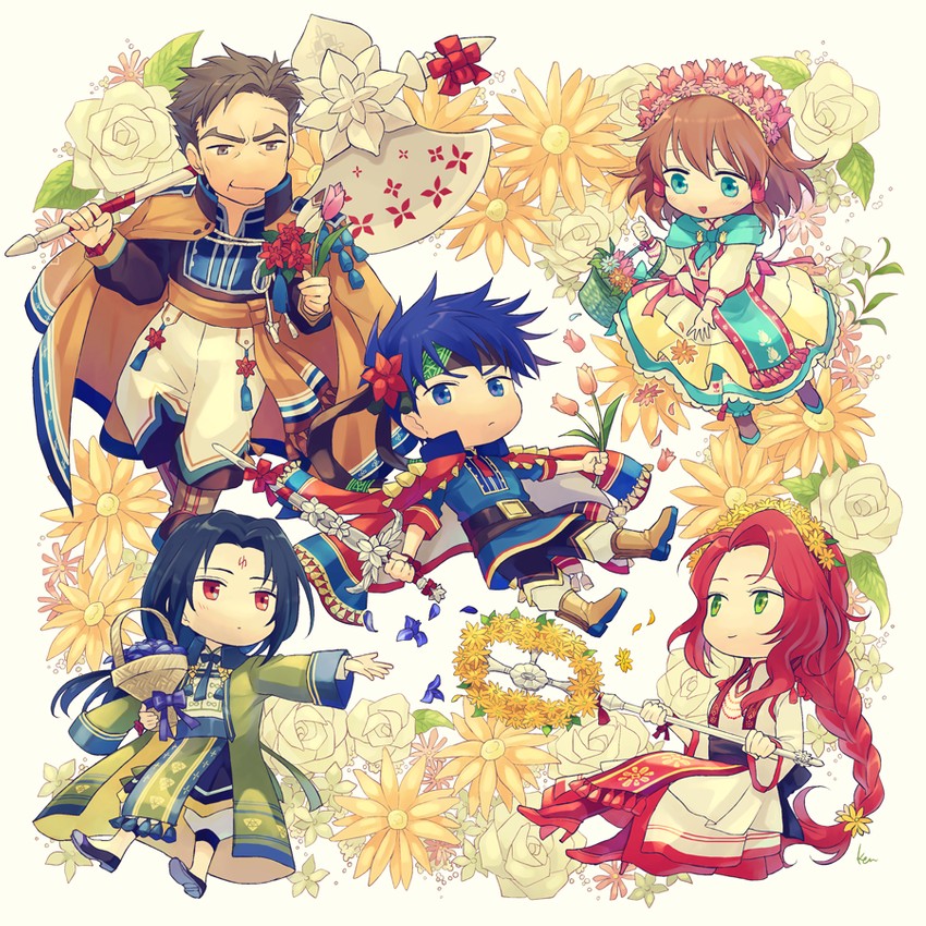 ike, soren, mist, titania, and greil (fire emblem and 2 more) drawn by akke