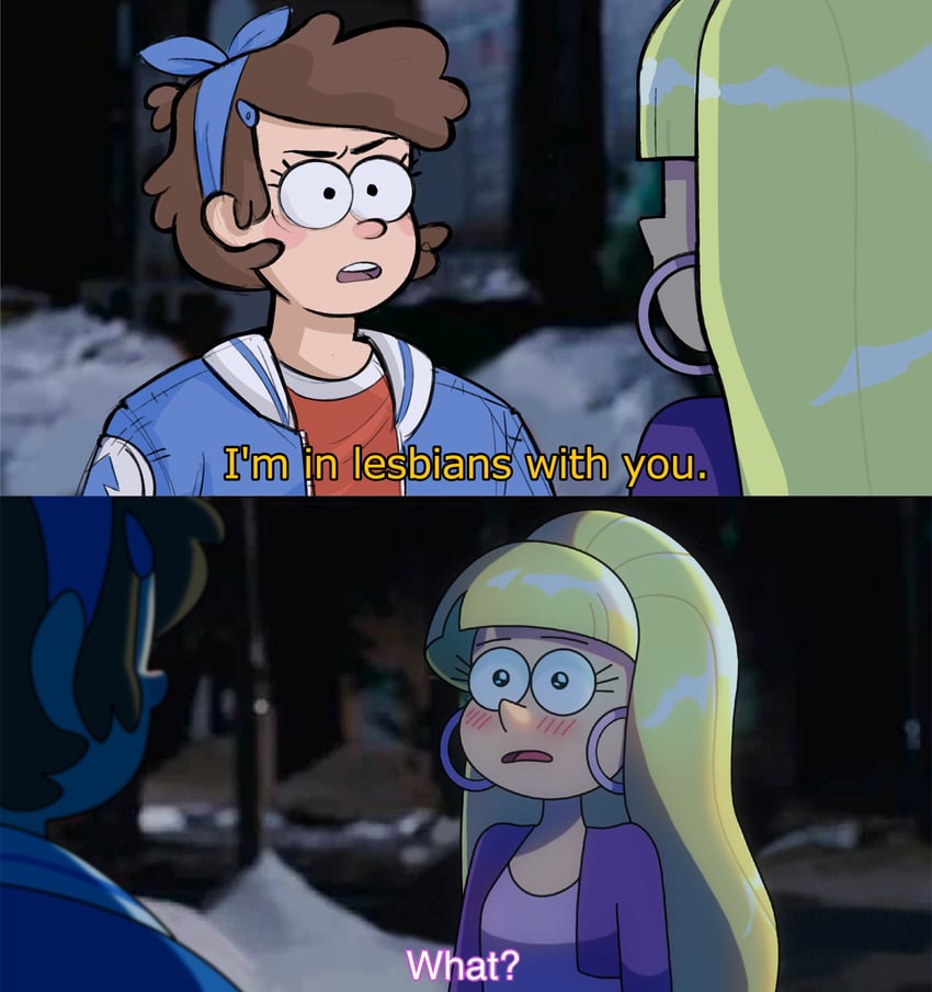dipper pines and pacifica northwest (scott pilgrim and 2 more) drawn by fregner and urustar