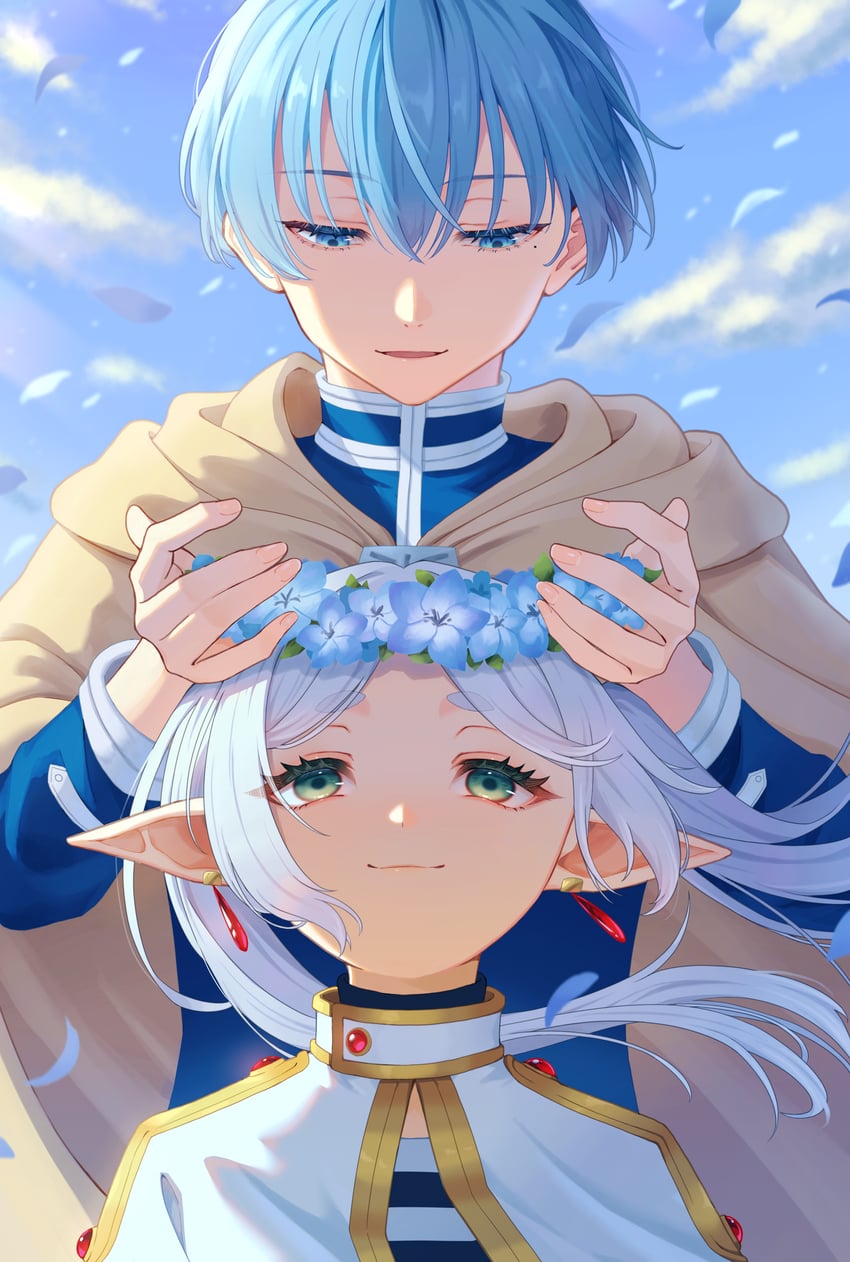 frieren and himmel (sousou no frieren) drawn by nagi-negitoro