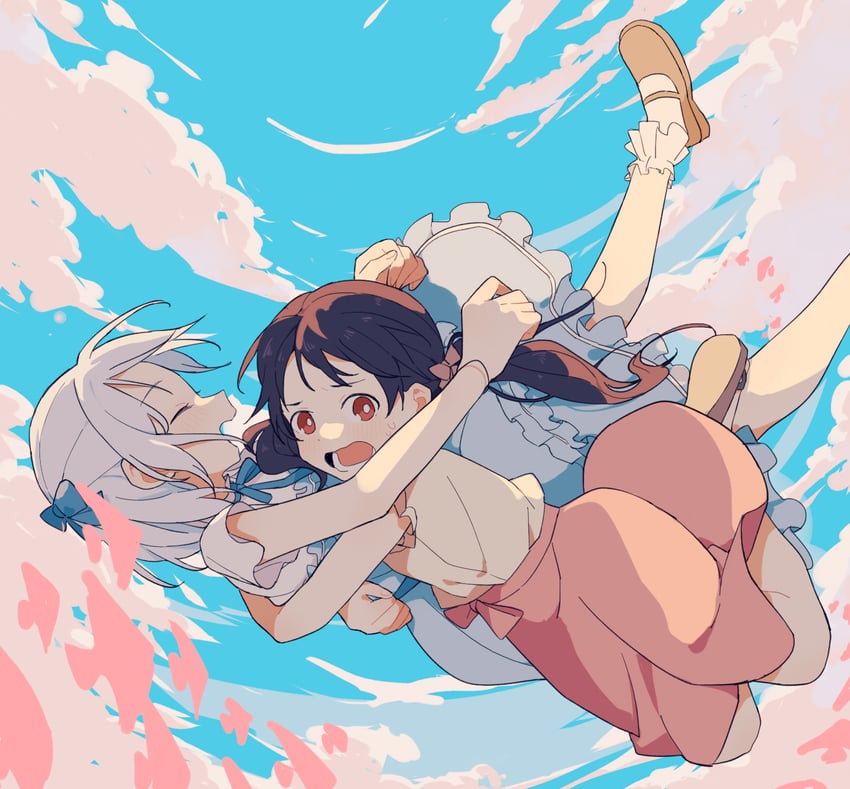 kurata mashiro and futaba tsukushi (bang dream!) drawn by coldcat.