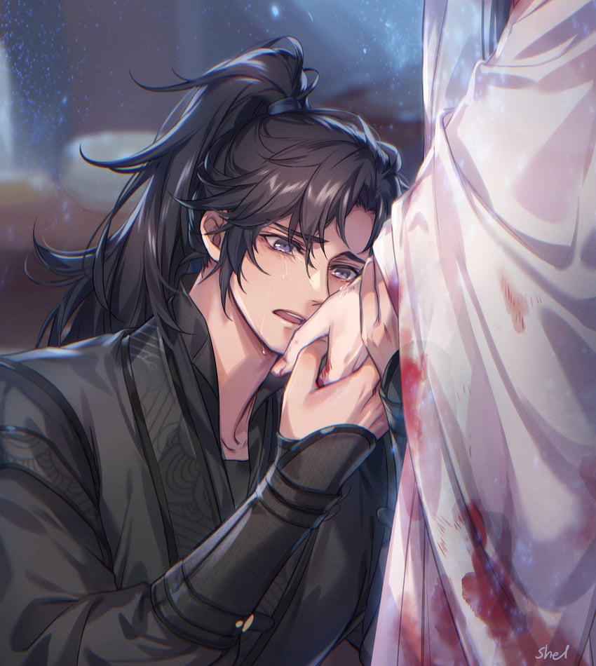 chu wanning and mo ran (erha he ta de bai mao shizun) drawn by zehel_az