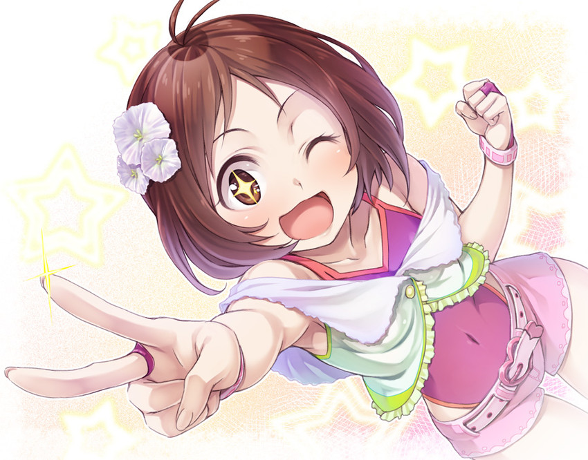hidaka ai (idolmaster and 1 more) drawn by nanaran