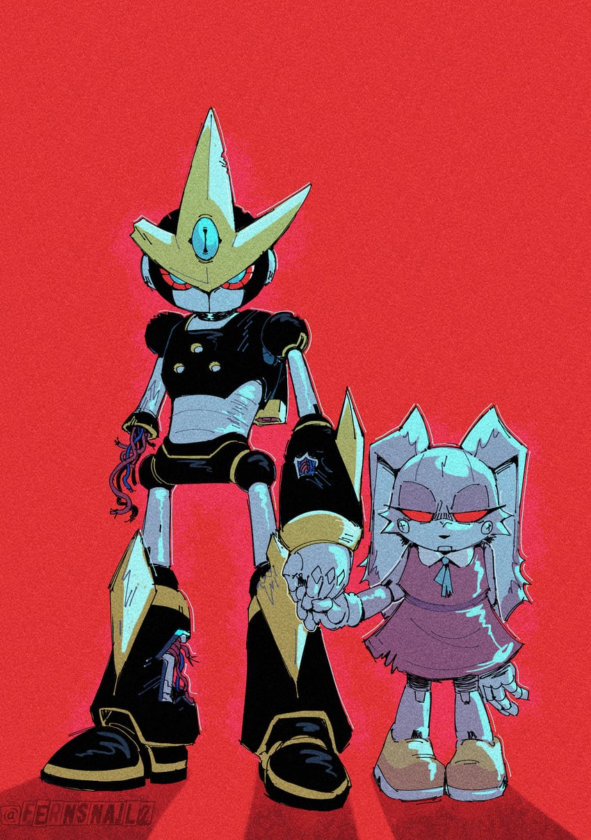 cream the rabbit and gemerl (sonic and 3 more) drawn by fernsnailz