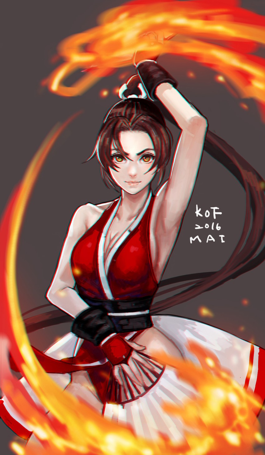 shiranui mai (the king of fighters and 1 more) drawn by k.c