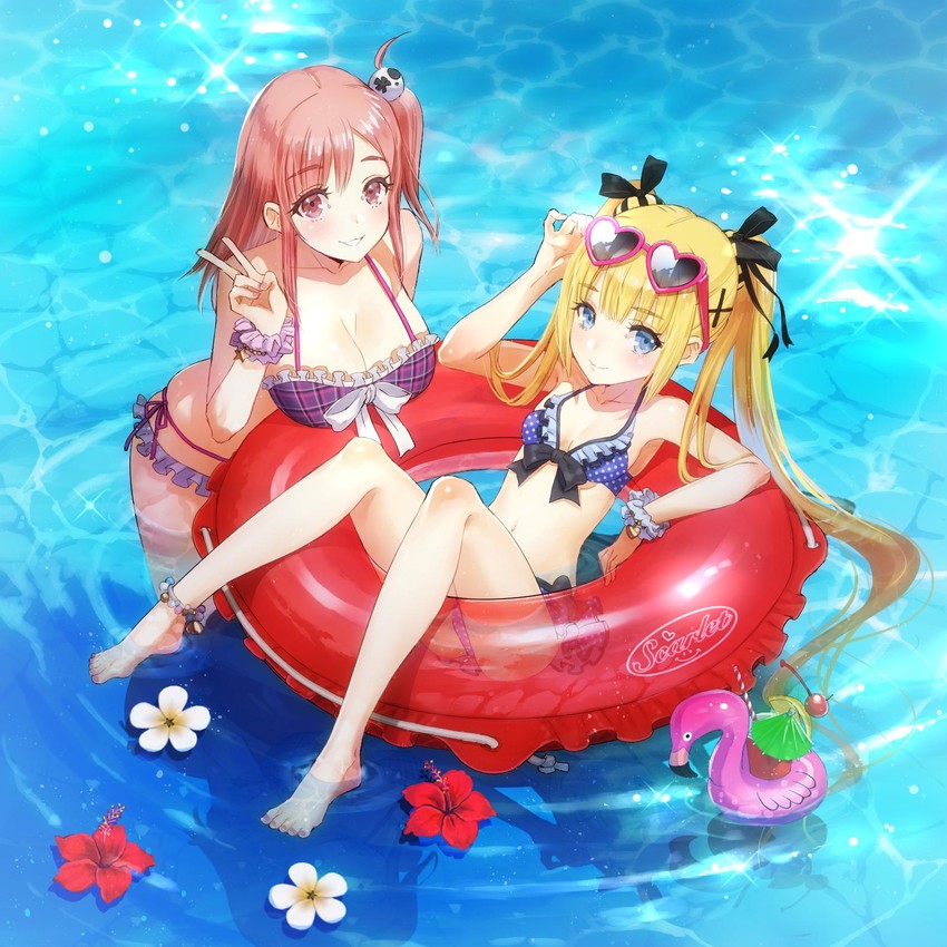 marie rose and honoka (dead or alive and 2 more) drawn by fubuki_(fakemonkey0224)