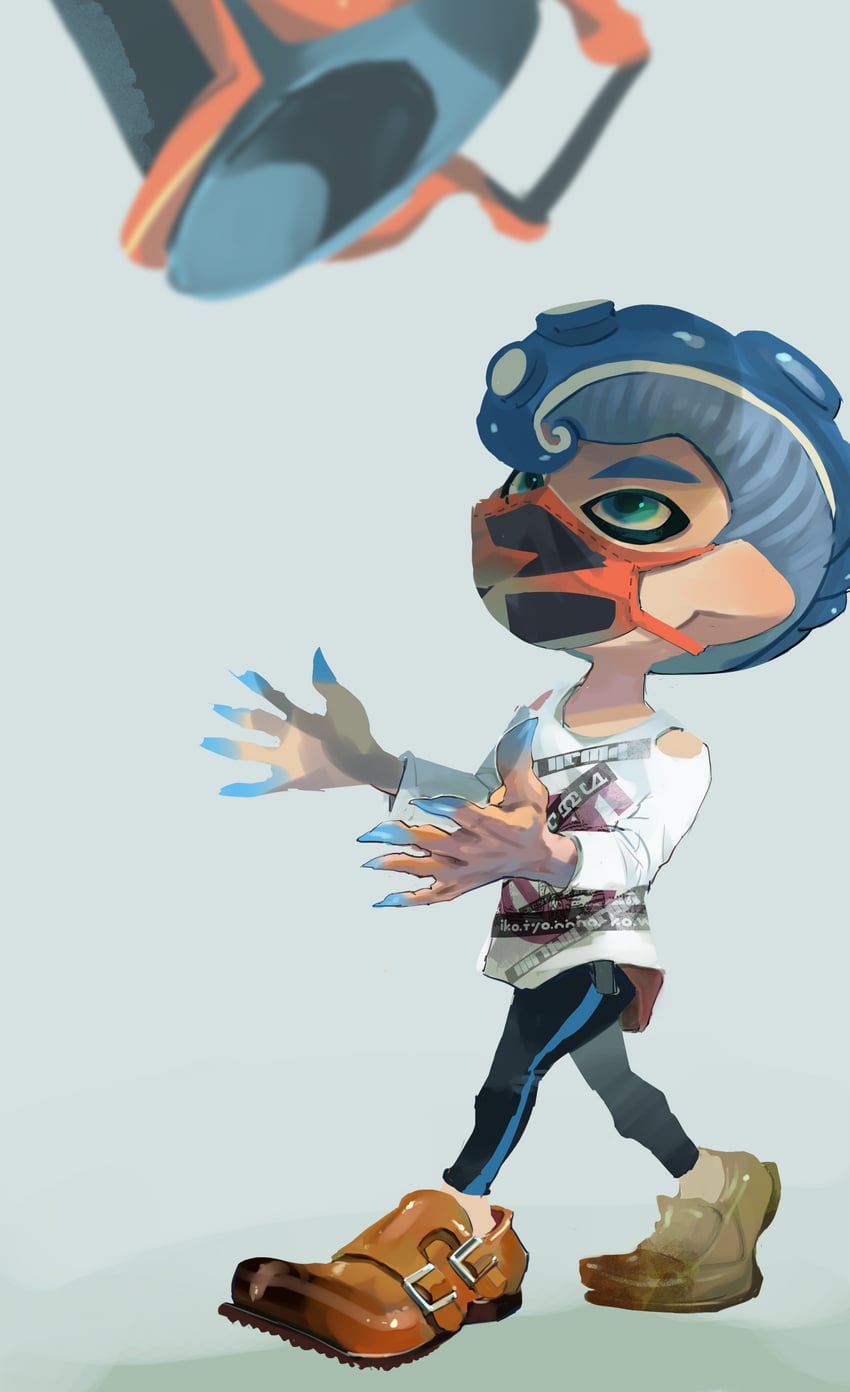 octoling player character and octoling boy (splatoon) drawn by koike3582