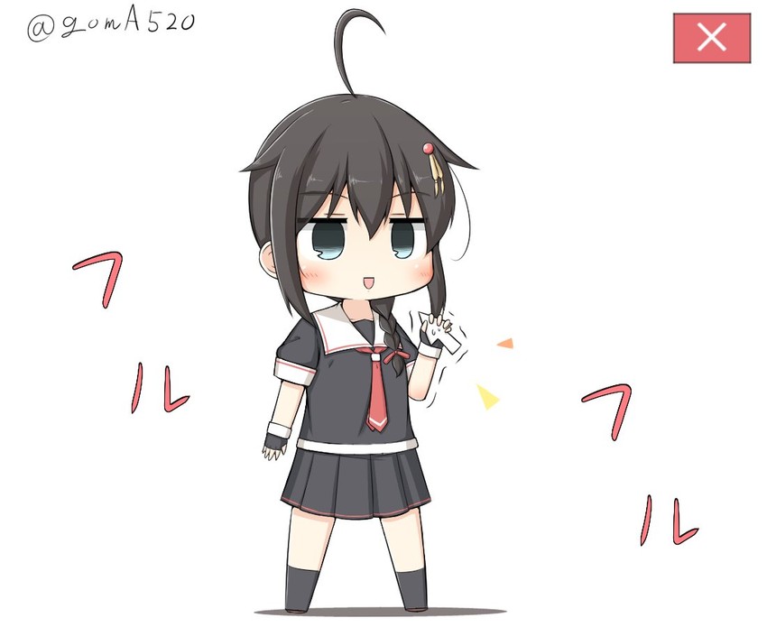 shigure and shigure kai ni (kantai collection) drawn by goma_(yoku_yatta_hou_jane)