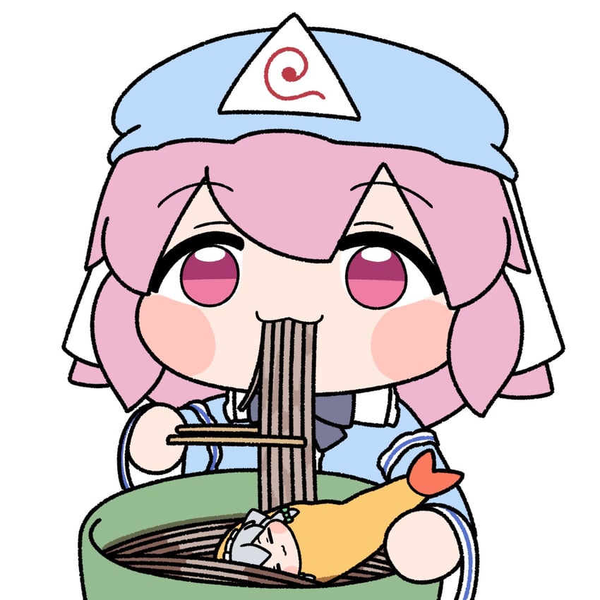 izayoi sakuya, saigyouji yuyuko, and inu sakuya (touhou) drawn by y75zei
