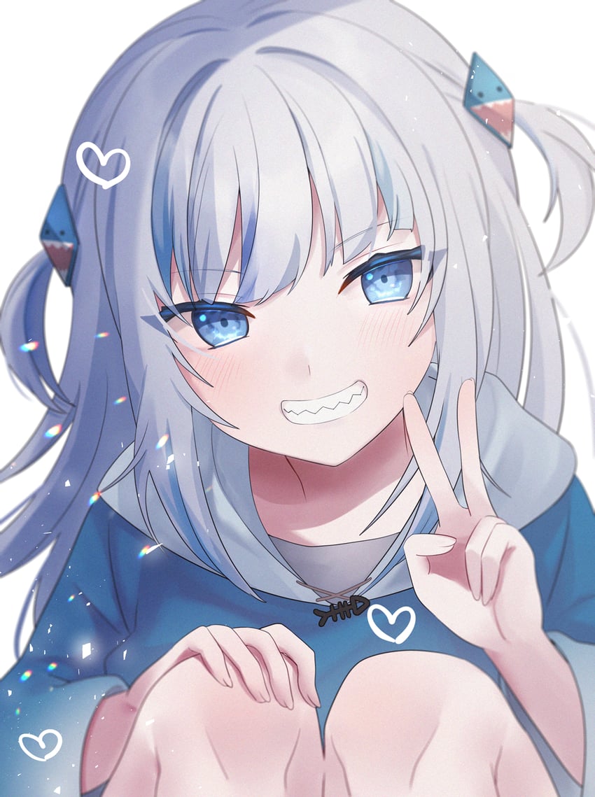gawr gura (hololive and 1 more) drawn by fujishima02