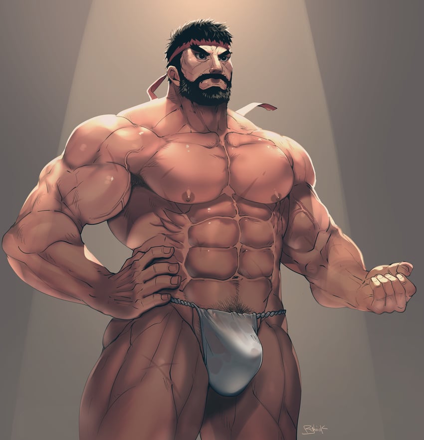 ryu (street fighter and 1 more) drawn by rybiok