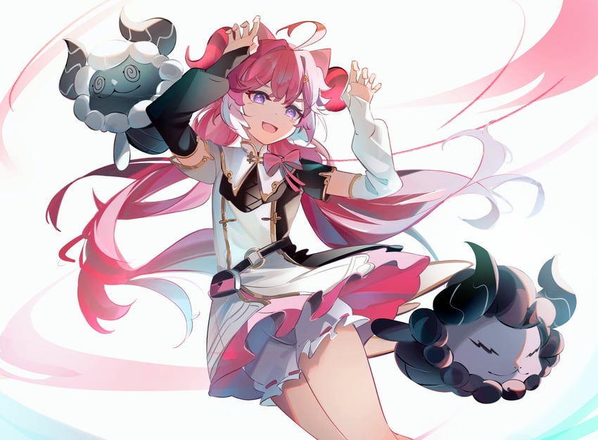 encore, cloudy, and cosmos (wuthering waves) drawn by akirasaphien